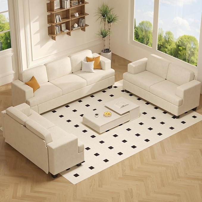 Apicizon Cloud Couches Living Room Furniture Sets, Loveseat Sofa Set of 2 & 3 - Image 9