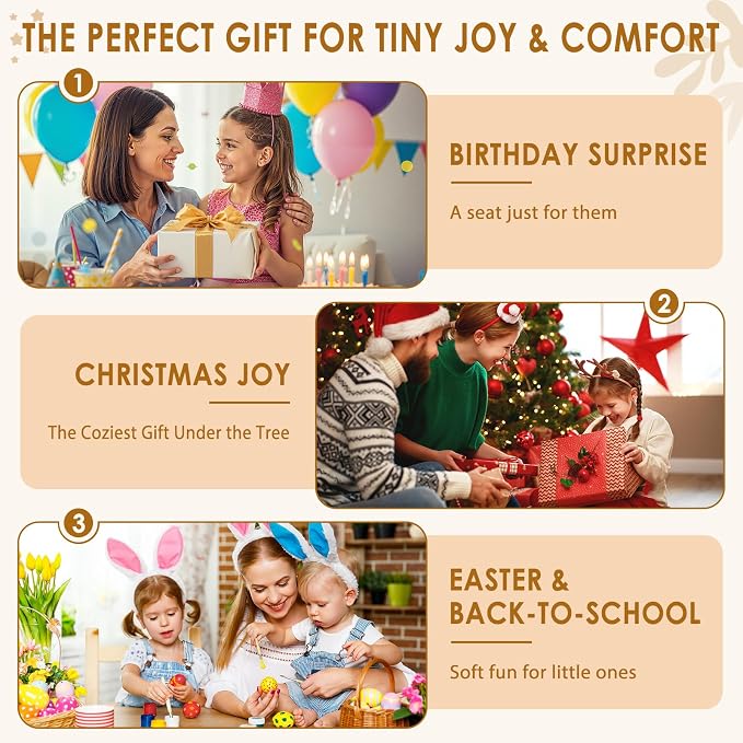 Foryoomi Extra Wide 2 in 1 Convertible Toddler Kids Couch - Image 9