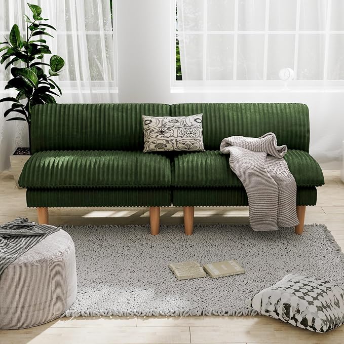 Ribilake 69" Futon Sofa Bed, 4 in 1 Multi-Function Couch Sleeper - Image 2