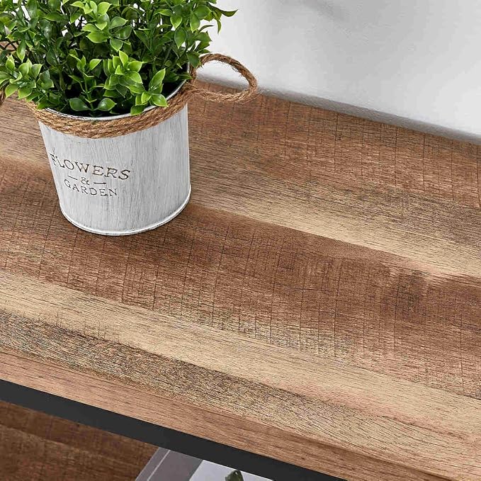 FATORRI Console Table for Entryway, Wood Sofa Table, Rustic Hallway Tables - Image 4