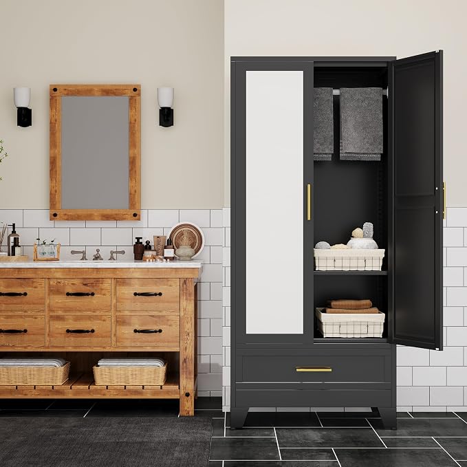erosoei 71" H Metal Armoire Wardrobe Closet - Image 6