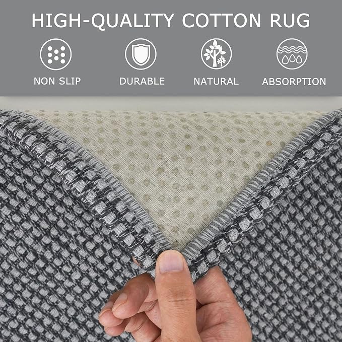 KOZYFLY Runners for Hallways 2x6 ft Washable Kitchen Runner Non Slip Rubber - Image 6