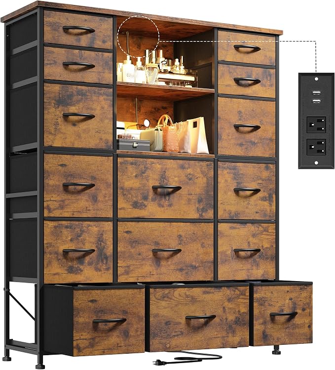 EnHomee 51" H Dresser with 15 Drawers Dresser by EnHomee