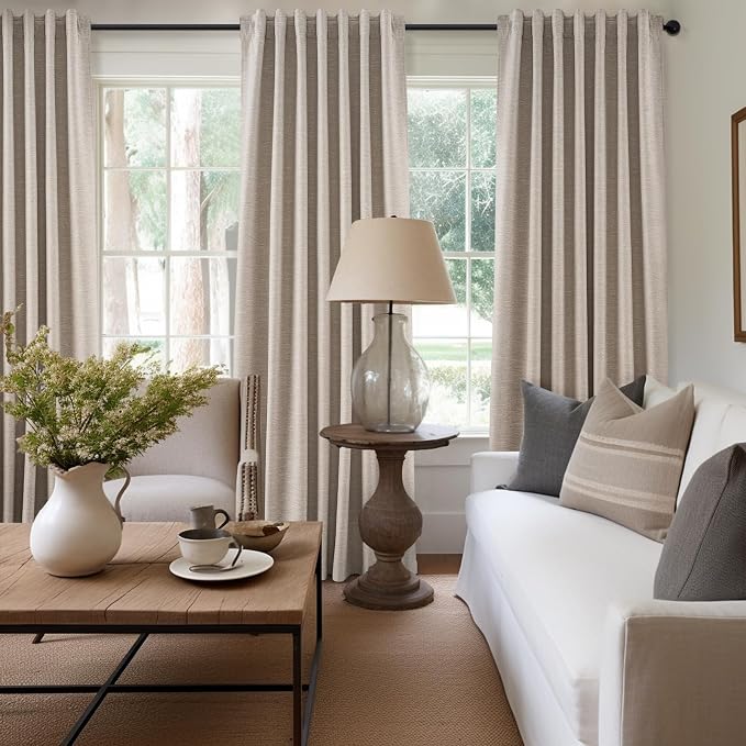 Topfinel Long Curtains for Living Room Custom 105 Inch, Sun Blocking Elegant - Image 2