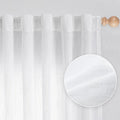 MYSKY HOME Floor to Ceiling Curtains 108 Inches White Sheer Window Drapes 2 by MYSKYHOME