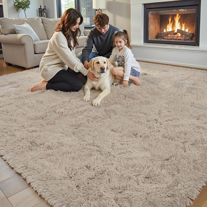 Rugs for Bedroom 4x6, Alfombras para Salas Shag Large Plush Soft Area Rug - Image 7