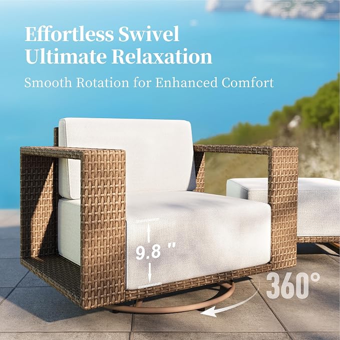 SUNSHINE VALLEY 4 Pieces Patio Furniture Set - Image 2