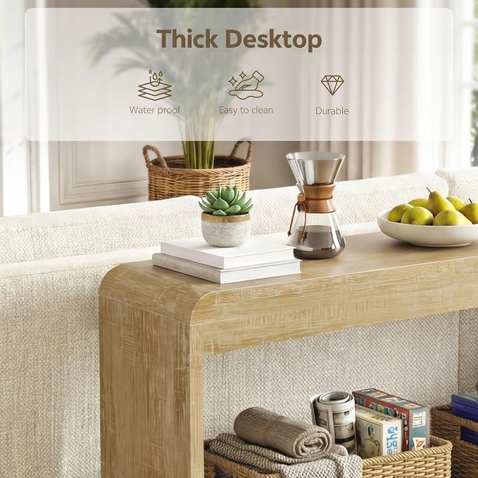 Farmhouse Entryway Table, 43.7" Console Tables - Image 6