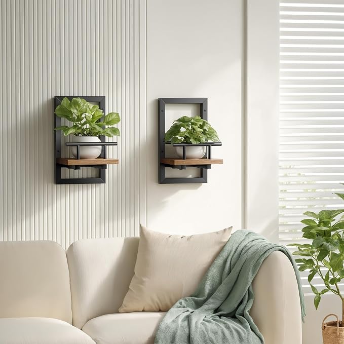 Sbosbo Floating Shelves for Wall, Plant Shelf Indoor, Wall Planters for Indoor - Image 6