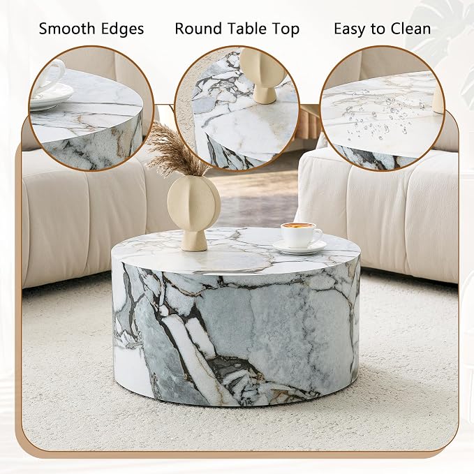 23.6'' Modern Round Coffee Table - Image 6