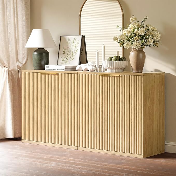 Evermagin 63" Oak Buffet Cabinet by Evermagin