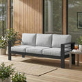 Wisteria Lane Metal Patio Furniture Sofa, All-Weather Outdoor Couch by WisteriaLane