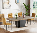 Henf 63"-79" Dining Table Set for 4, 5 Pieces Extendable Dining Table and 4 by Henf