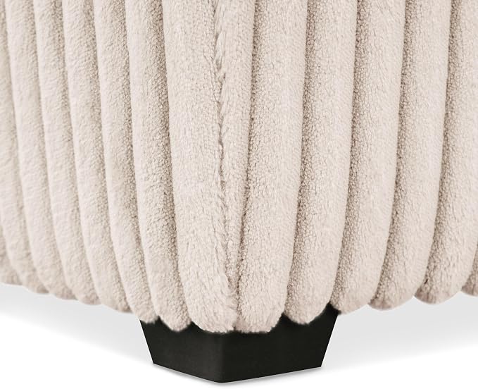 Furniture of America Lennox Modern Chenille 17-inch Square Storage Ottoman - Image 16