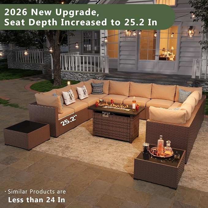 Aoxun 15 Piece Patio Furniture Set - Image 2