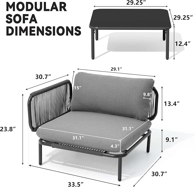 Crestlive Products Outdoor Patio Furniture Set - Image 2