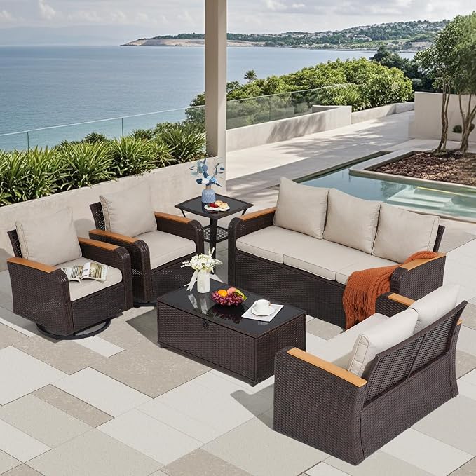 6 Pieces Patio Furniture Sets - Image 7