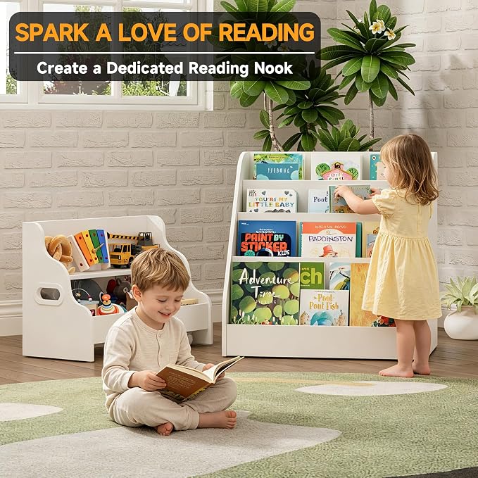 2-in-1 Montessori Kids Bookshelf - Image 3