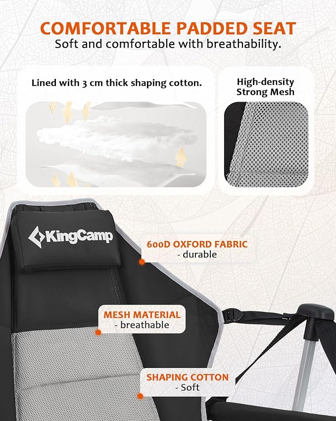 KingCamp Hammock Camping Chair, Swinging Portable Camp Chairs - Image 9