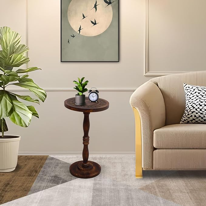 Rustic Wooden End Table 12x22 - Image 8