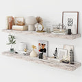 Acovy 48 Inch Floating Shelves, 9.3" Deep Floating Shelf Wall Mounted, Rustic by Acovy
