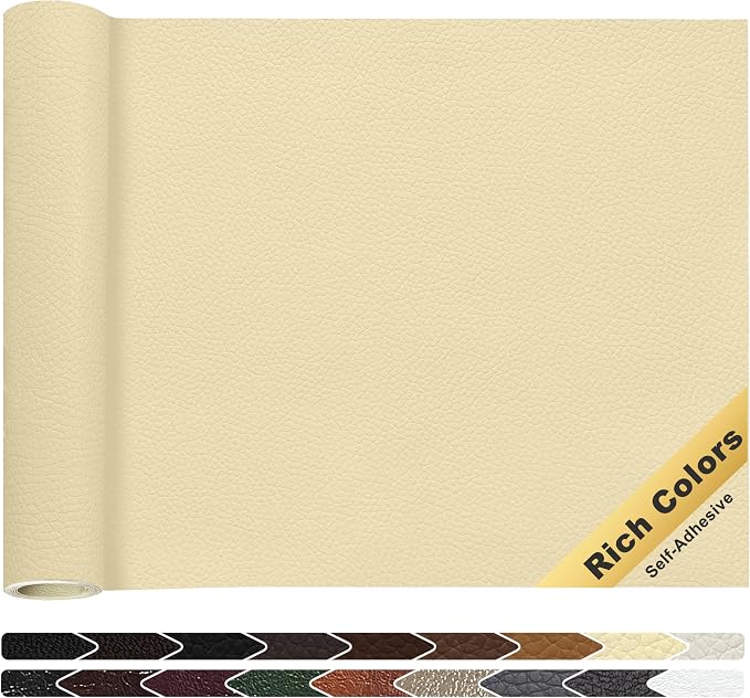 KING MOUNTAIN Leather Repair Patch, 16 x 60 Inches self Adhesive Leather Repair by ForABetterHomeLife