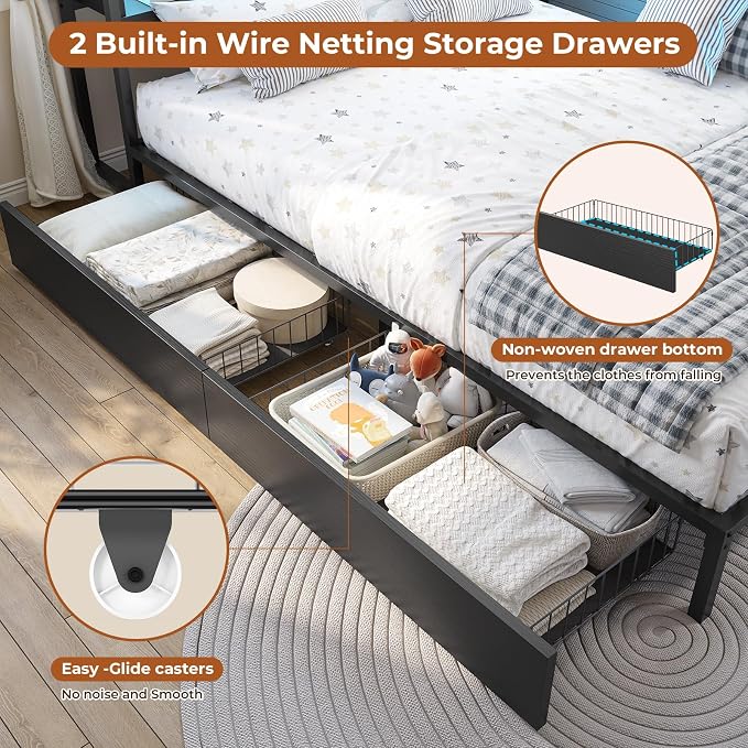 DICTAC Twin Corner Bed Frame - Image 7