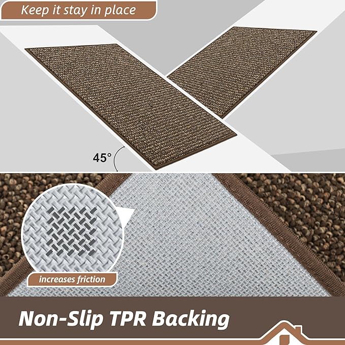 BEQHAUSE Kitchen Runner Rugs 24"x60", Non-Slip Kitchen Mats - Image 4