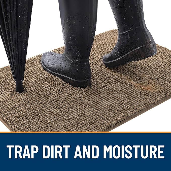 OLANLY Dog Door Mat for Muddy Paws 47x32, Absorbs Moisture and Dirt, Absorbent - Image 2