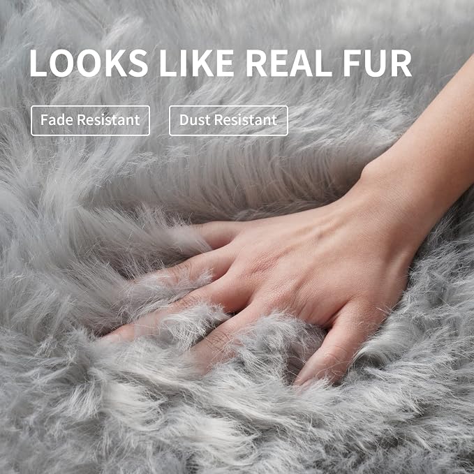 Fluffy Area Rug, Soft Shag Fuzzy Rugs - Image 4