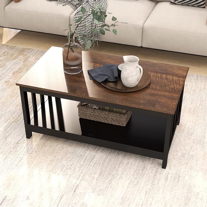 ChooChoo Farmhouse Coffee Table, 40 Inch - Image 4