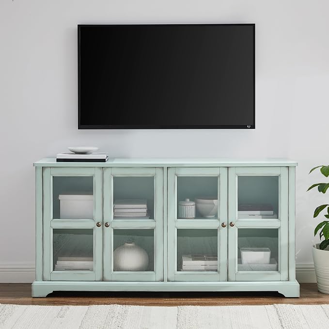 Crosley Furniture Holbrook Traditional Glass Door Sideboard Buffet Cabinet - Image 2