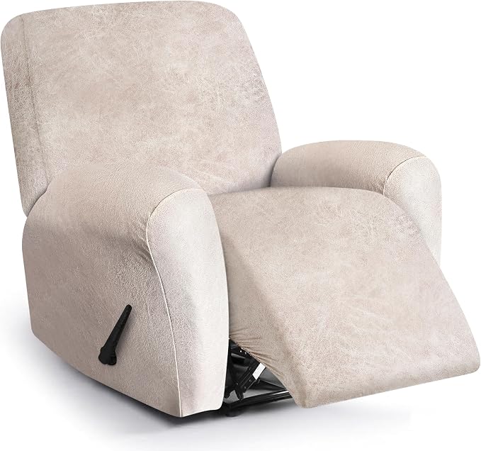 ANARACHON Leather Look Recliner Chair Covers, 4-Pieces Stretch Recliner Cover by ANARACHON