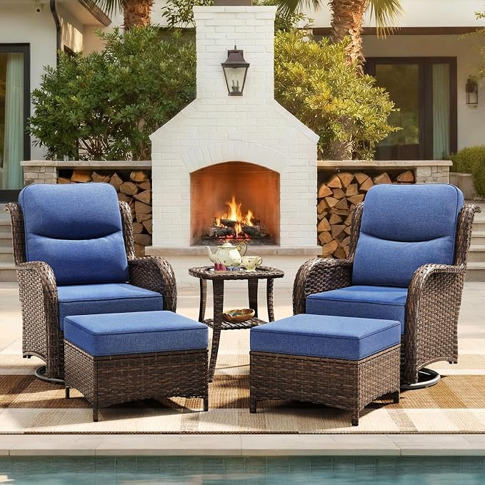 HILLGA 5-Piece Luxury Patio Furniture Set by HILLGA