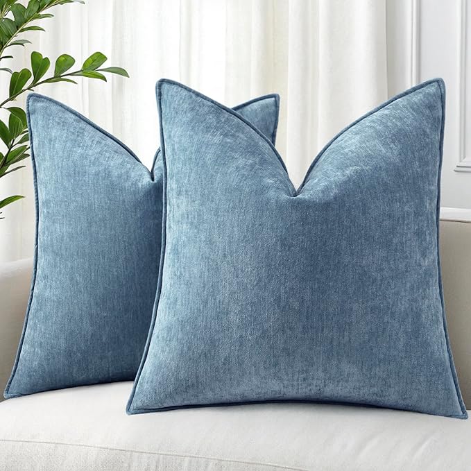 decorUhome Summer Couch Throw Pillow Covers 16x16 Set of 2, Decorative Soft by decorUhome