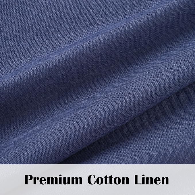 FRAMICS Farmhouse Cotton Linen Curtains - Image 3