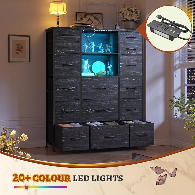 EnHomee 51" H Dresser with 15 Drawers Dresser - Image 5