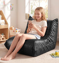 Hobestluk Small Bean Bag Chair Lazy Floor Sofa, Memory Foam Fireside Sofa by YourHomeDeservesMore