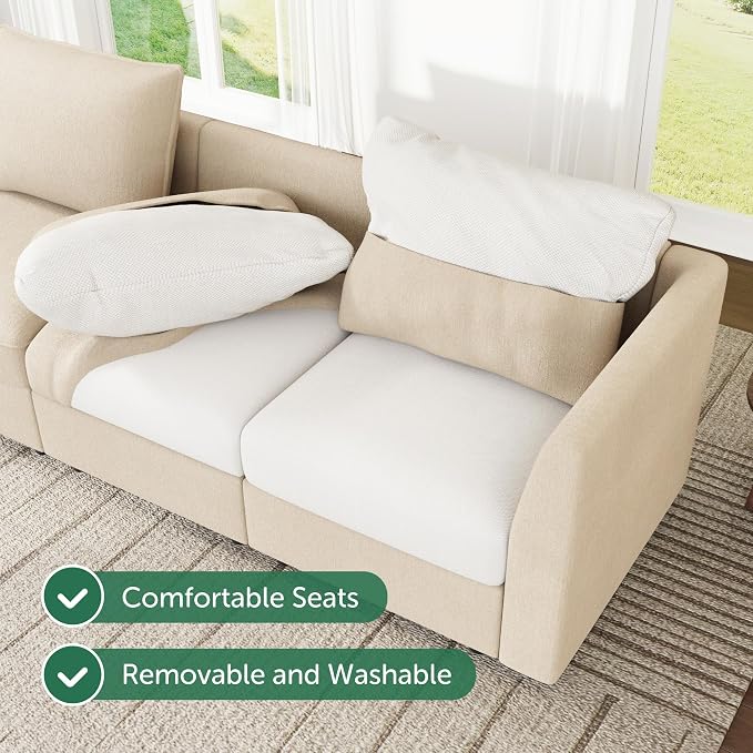 HONBAY Modular Sectional Couch L Shaped Sectional Sofa - Image 7