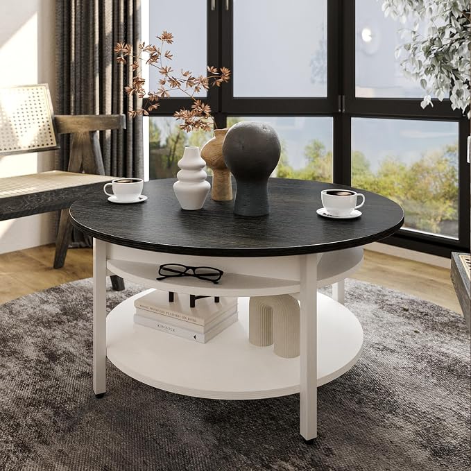 FABATO Round Lift Top Coffee Table - Image 8