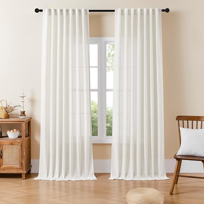 Joydeco Light Filtering Curtains 90 Inch Length by JOYDECO