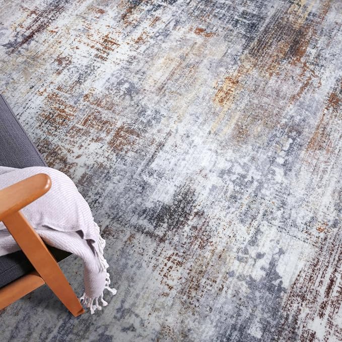 IOHOUZE Abstract Runner Rug 3x8 Ft Washable Runners - Image 7
