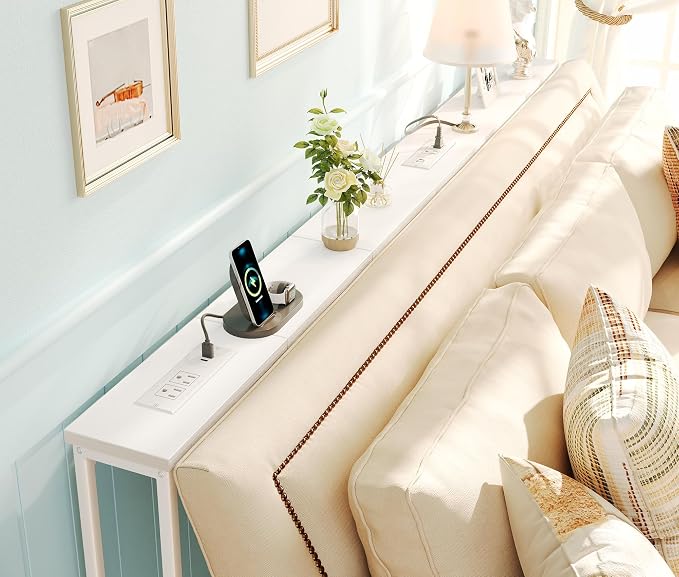 SUPERJARE 5.7 Inch Narrow Console Table - Image 2