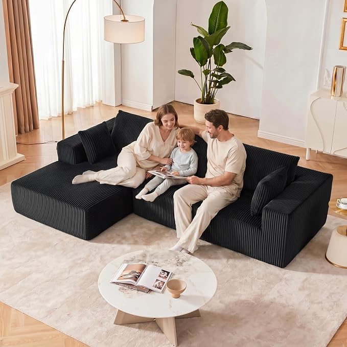 108” Modular Sectional Sofa, Cloud Sectional Couch - Image 5