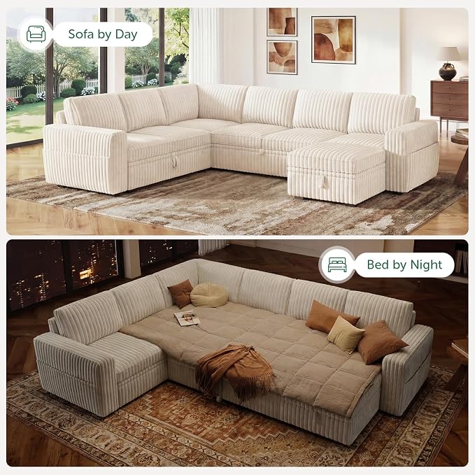HONBAY Modular Sectional Sleeper Sofa - Image 4