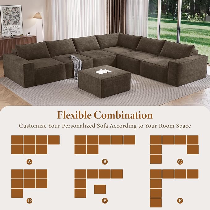 Vesgantti 143.7" Boneless Couch - Image 7