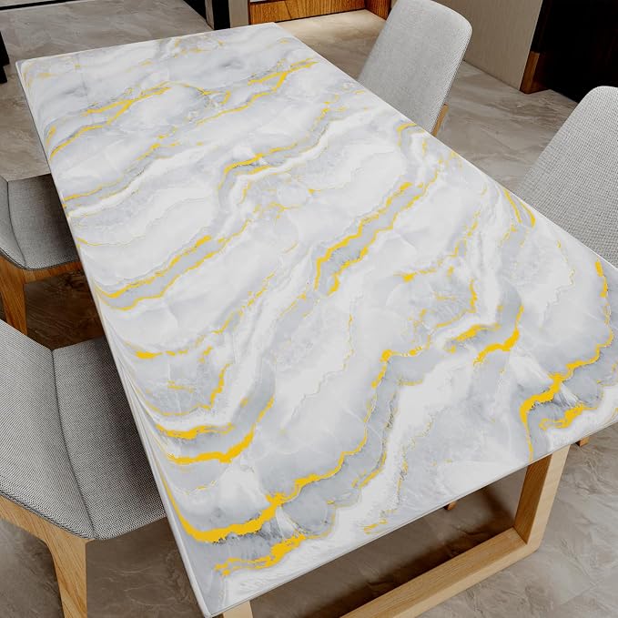 White Gold Marble Contact Paper - Image 7