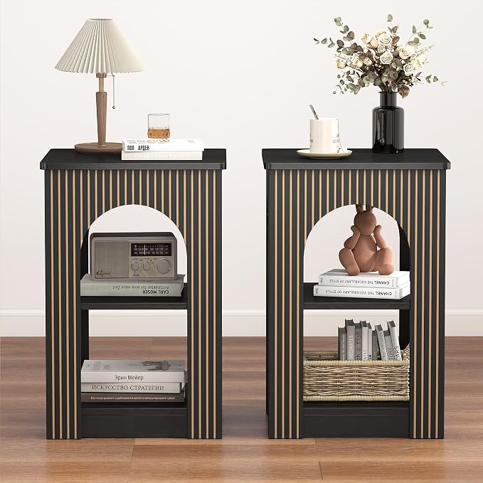 weselon End Table Set of 2, Mid-Century Modern Side Table - Image 9