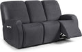 ANARACHON Leather Look Recliner Couch Cover, 8-Pieces Stretch Recliner Sofa by ANARACHON