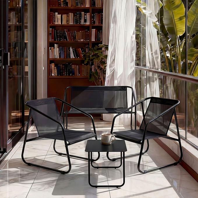 DUMOS 4 Piece Patio Furniture Set，Outdoor Patio Furniture Set - Image 2